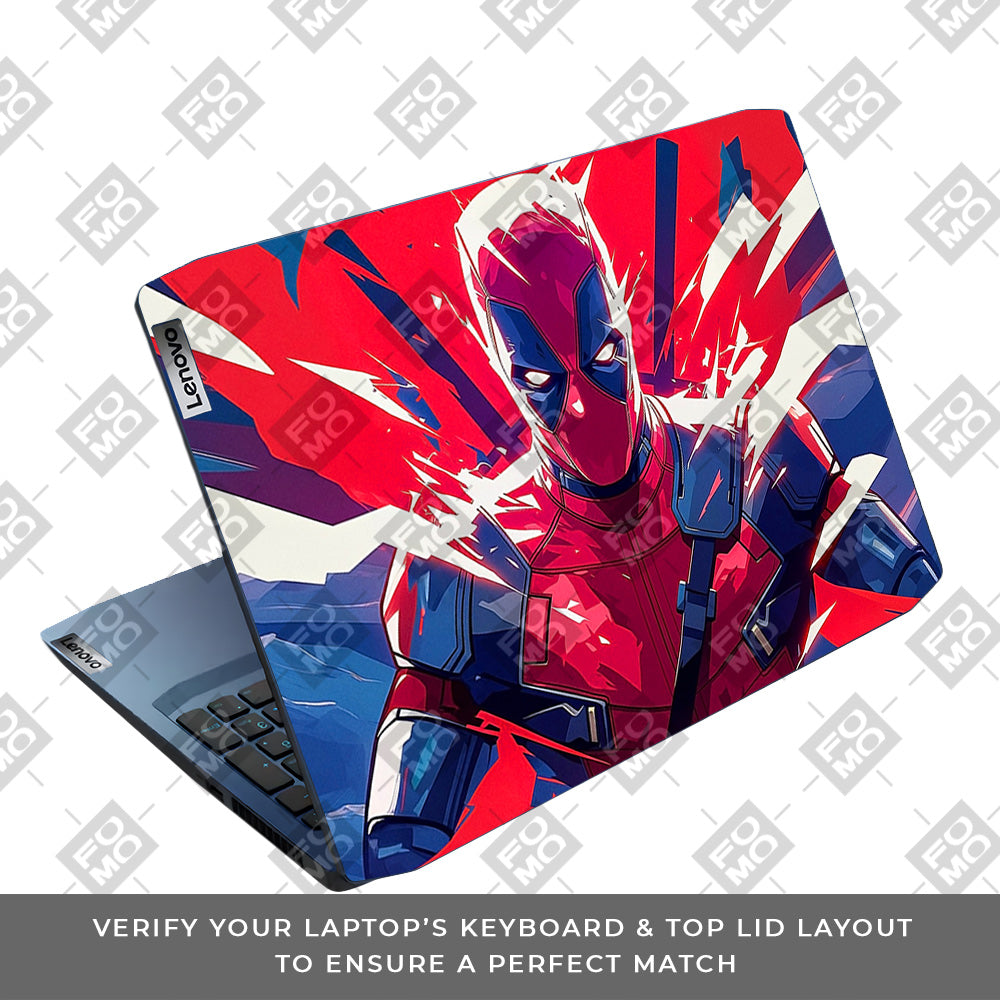 Deadpool Power Burst Lenovo IdeaPad Gaming 3 15ARH05 and 15IMH05 Laptop Skin