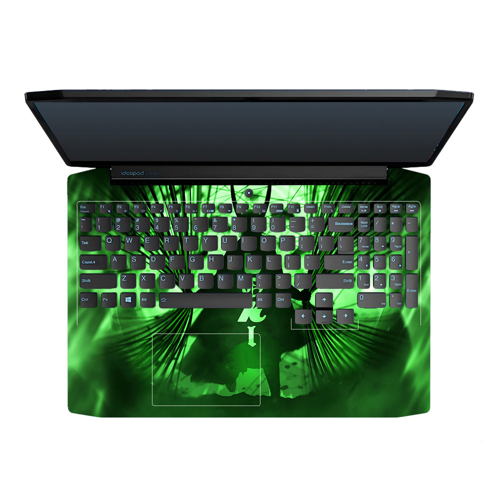 Loki's Green Aura Lenovo IdeaPad Gaming 3 15ARH05 and 15IMH05 Laptop Skin