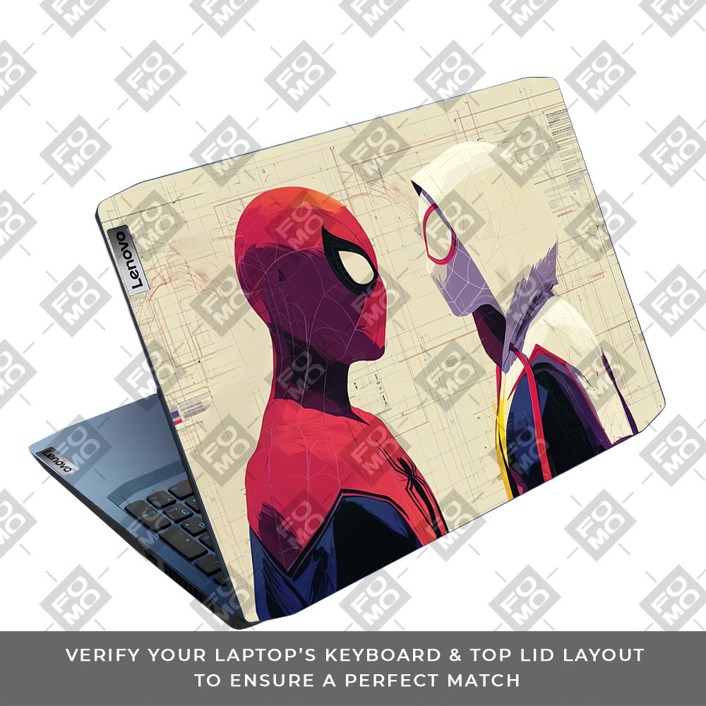 Spider Man X Spider Gwen Lenovo IdeaPad Gaming 3 15ARH05 and 15IMH05 Laptop Skin