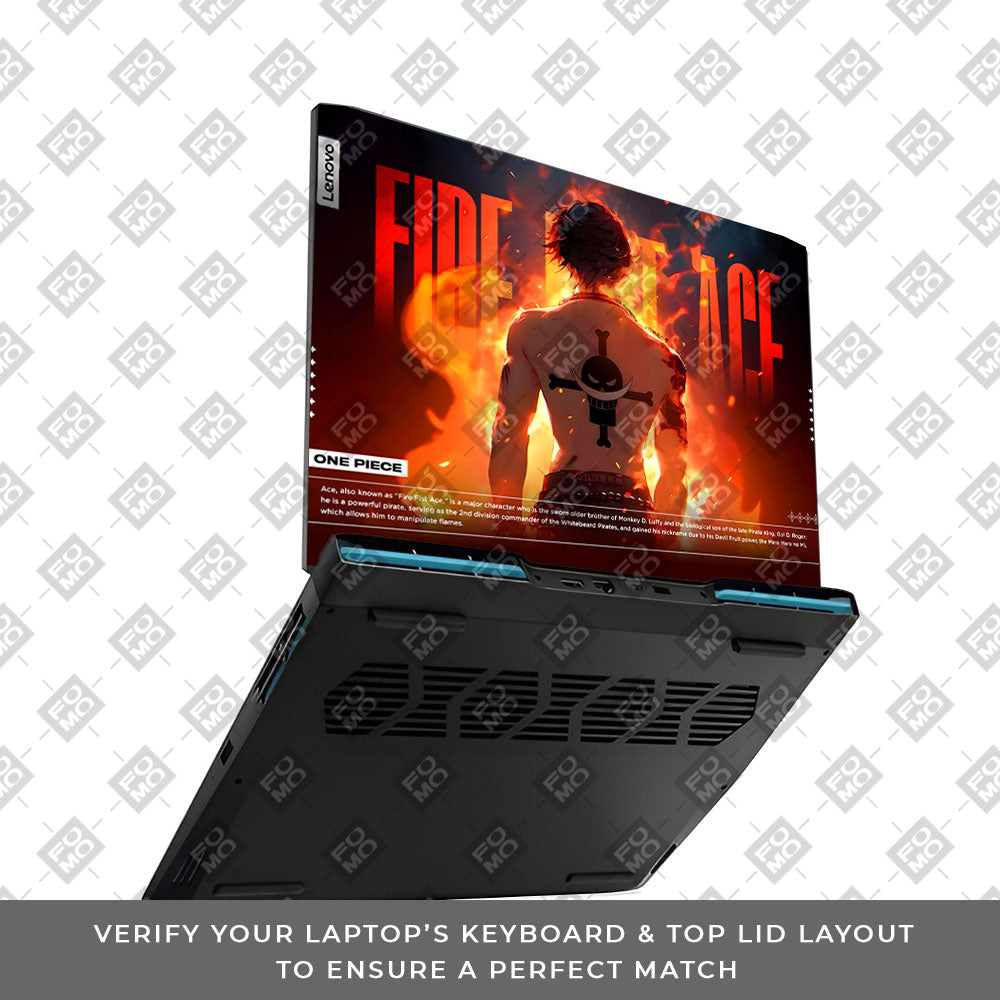 Fire Fist Ace Lenovo IdeaPad Gaming 3 15ARH7 and 15IAH7 Laptop Skin