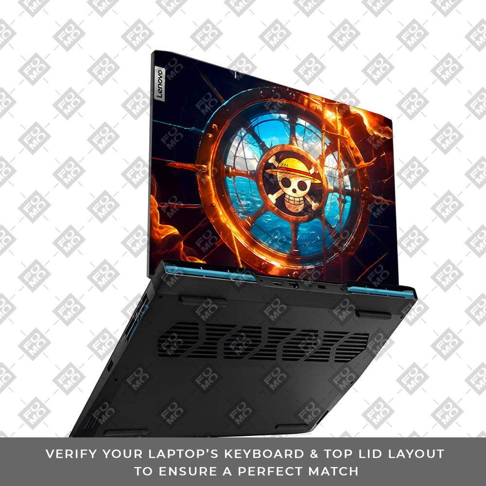 Straw Hat Pirates Emblem Lenovo IdeaPad Gaming 3 15ARH7 and 15IAH7 Laptop Skin