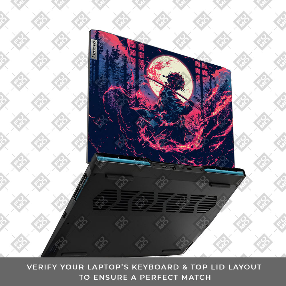Tanjiro's Flame of Ember Lenovo IdeaPad Gaming 3 15ARH7 and 15IAH7 Laptop Skin