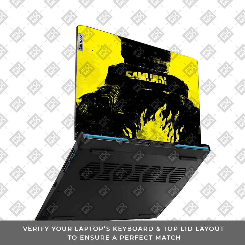 Backlit SAMURAI Jacket Lenovo IdeaPad Gaming 3 15ARH7 and 15IAH7 Laptop Skin