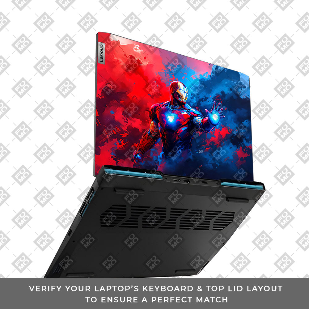 Iron Man Arc Reactor Power Lenovo IdeaPad Gaming 3 15ARH7 and 15IAH7 Laptop Skin