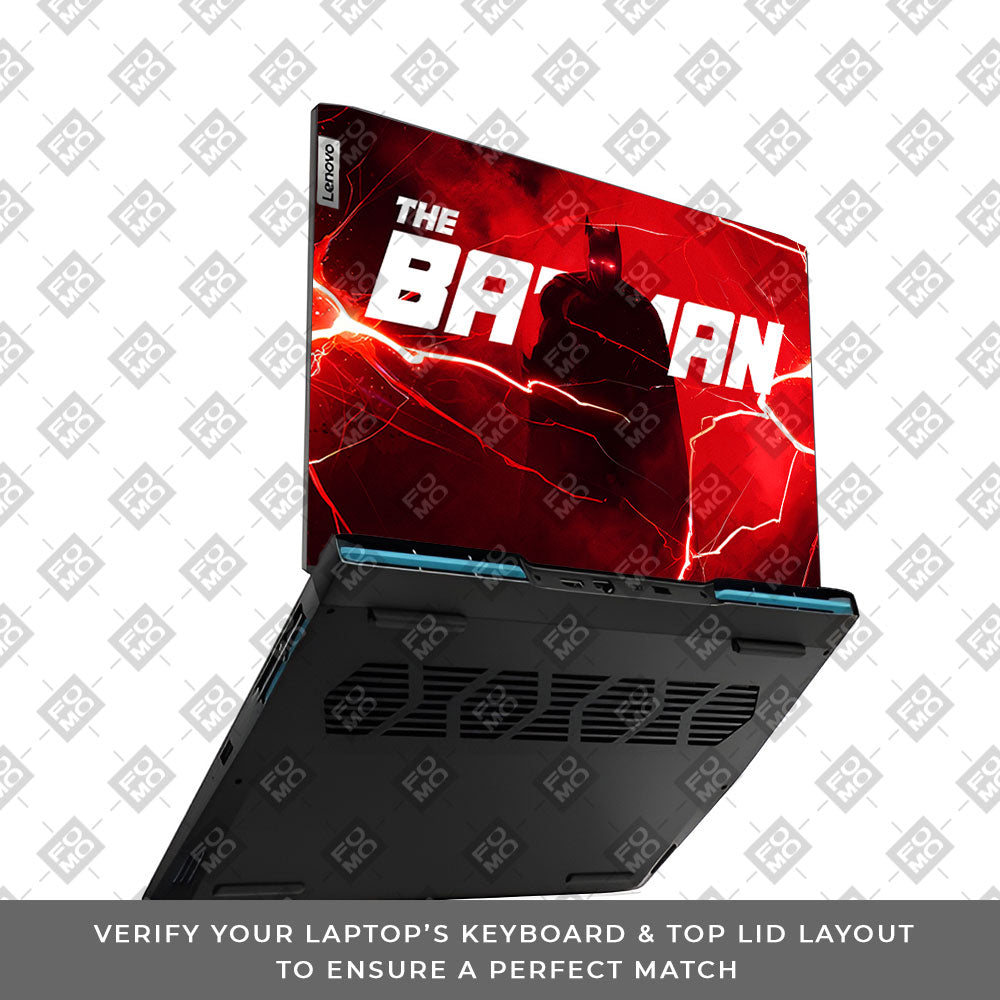 Red Rage Batman Lenovo IdeaPad Gaming 3 15ARH7 and 15IAH7 3D Laptop Skin
