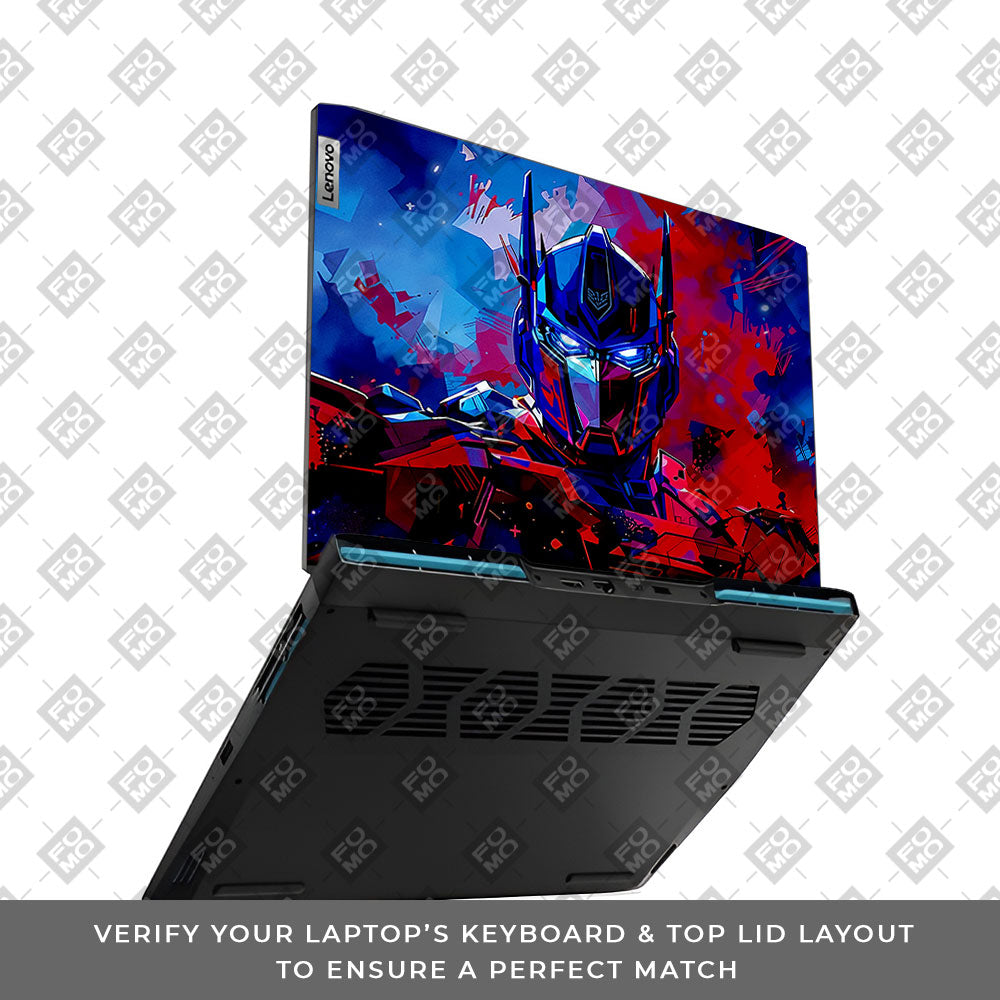 Optimus Prime Transformer Lenovo IdeaPad Gaming 3 15ARH7 and 15IAH7 Laptop Skin