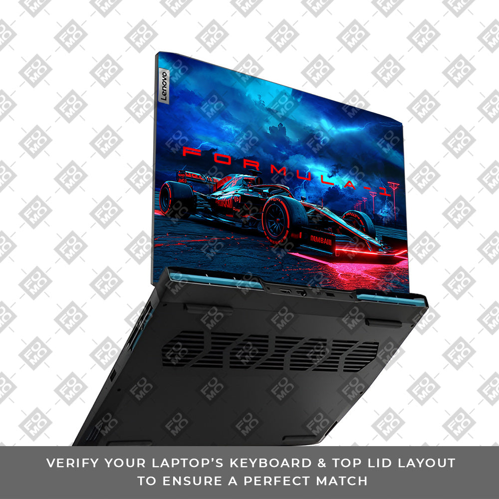 Fututristic Formula 1 Lenovo IdeaPad Gaming 3 15ARH7 and 15IAH7  Laptop Skin