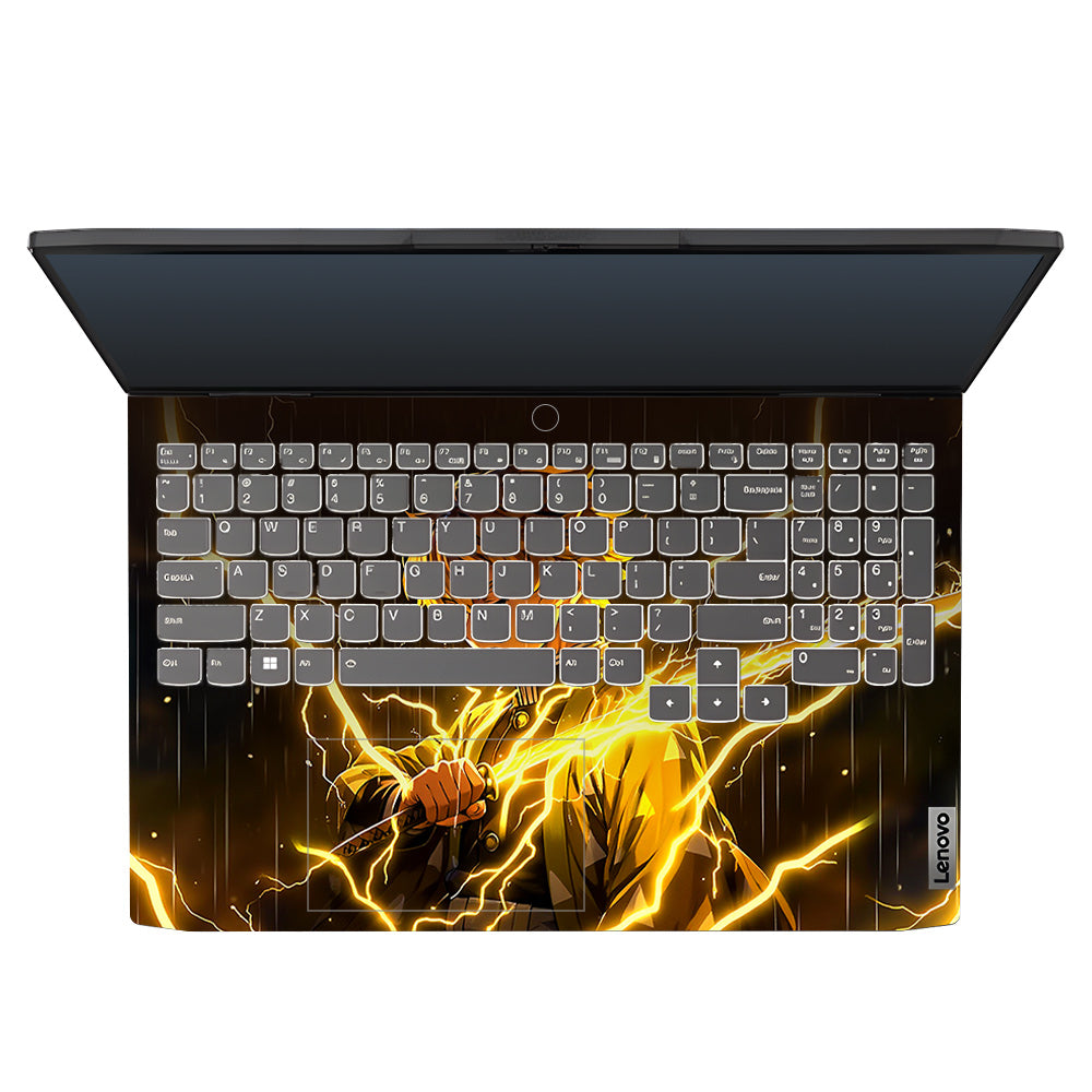 Thunder Soul Lightning Zenitsu Lenovo IdeaPad Gaming 3 15ARH7 and 15IAH7  3D Laptop Skin