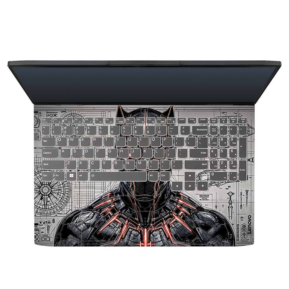 Black Panther Vibranium Tech Lenovo IdeaPad Gaming 3 15ARH7 and 15IAH7 3D Laptop Skin