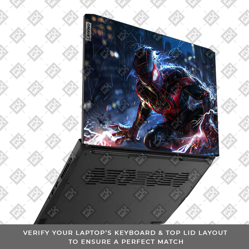 Miles Morales Shockwave Lenovo IdeaPad Gaming 3 15ACH6 and 15IHU6 3D Laptop Skin