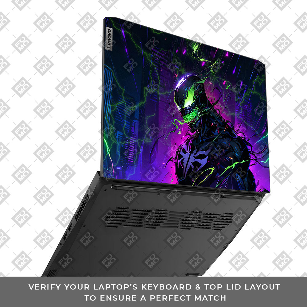 Venom Chaos Surge Lenovo IdeaPad Gaming 3 15ACH6 and 15IHU6 3D Laptop Skin