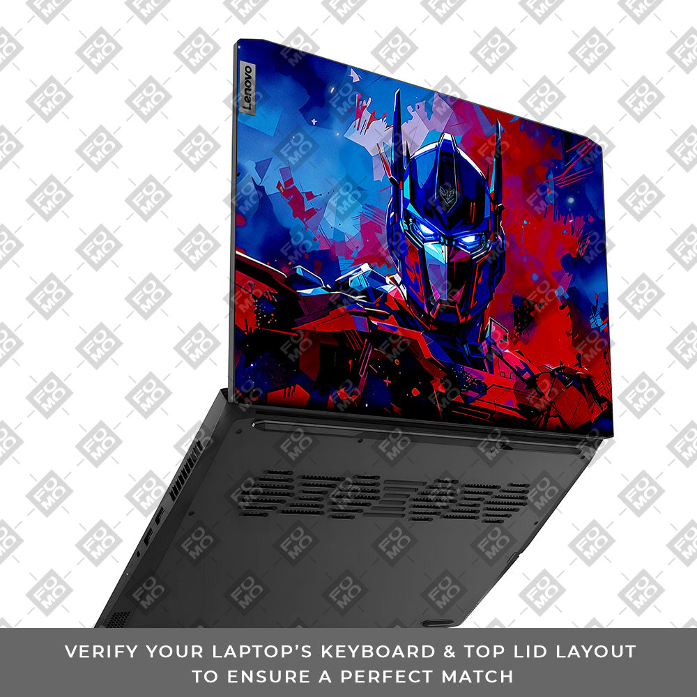 Optimus Prime Transformer Lenovo IdeaPad Gaming 3 15ACH6 and 15IHU6 Laptop Skin