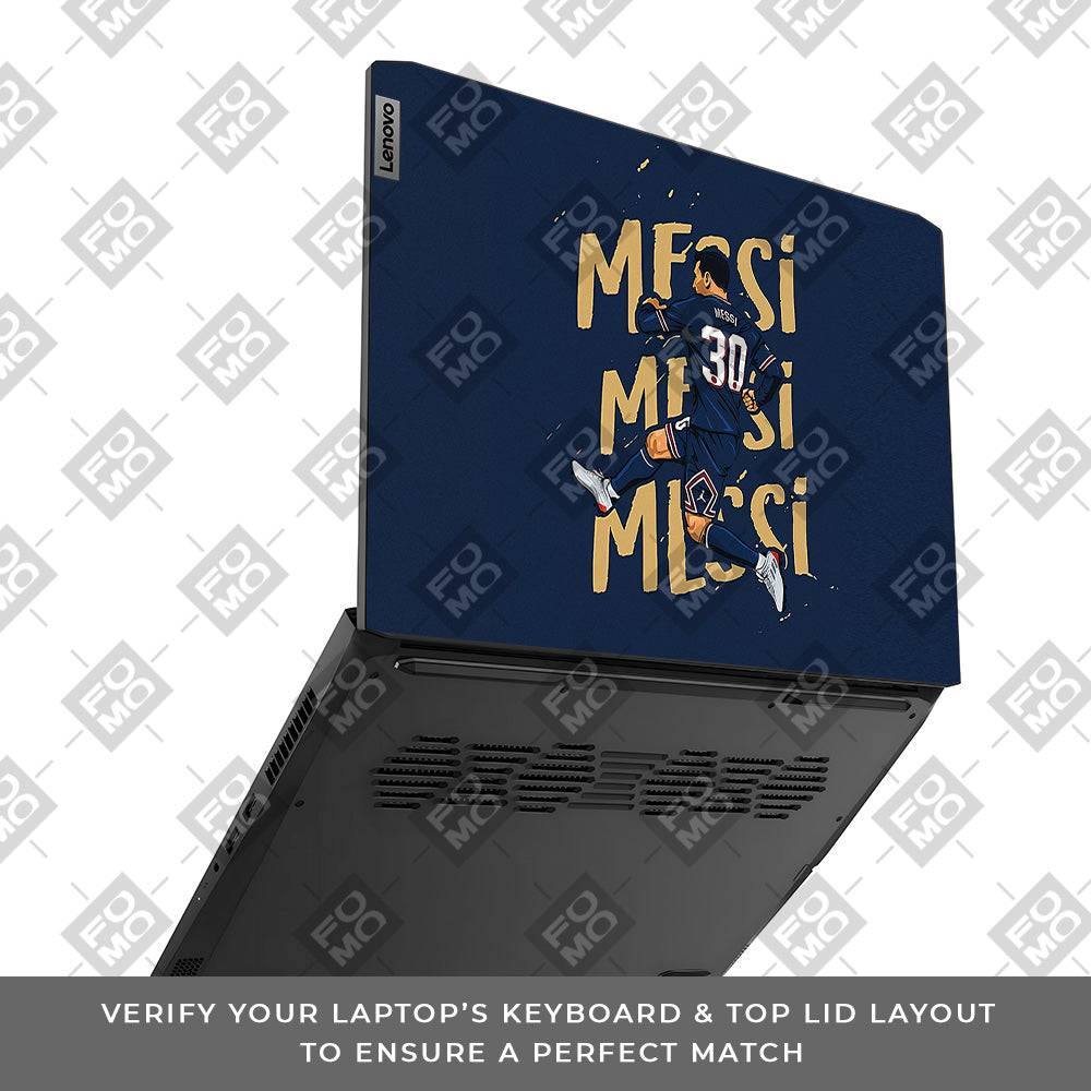 Messi Motion Masterpiece Lenovo IdeaPad Gaming 3 15ACH6 and 15IHU6 Laptop Skin