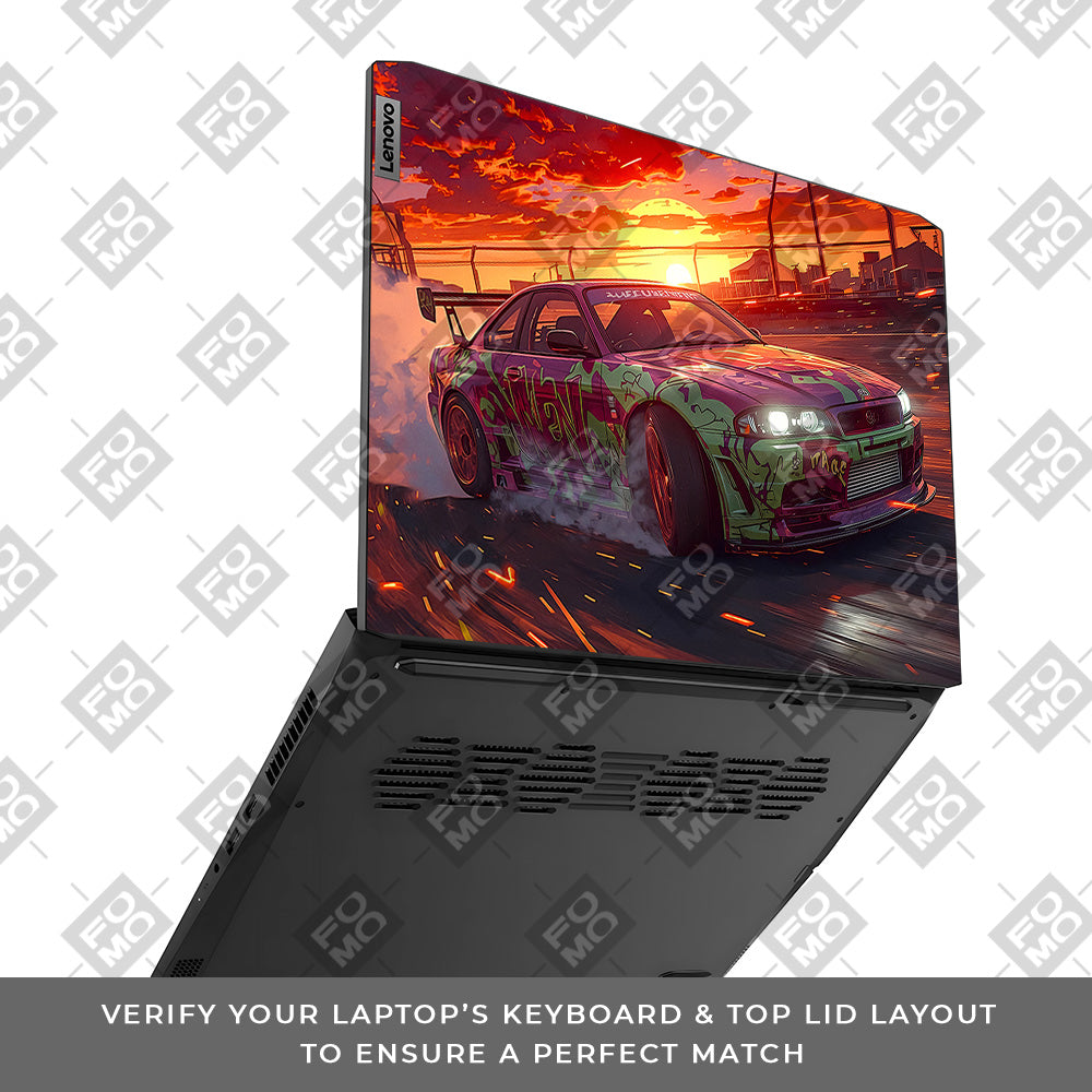 Tokyo Drift Vibes Lenovo IdeaPad Gaming 3 15ACH6 and 15IHU6 Laptop Skin