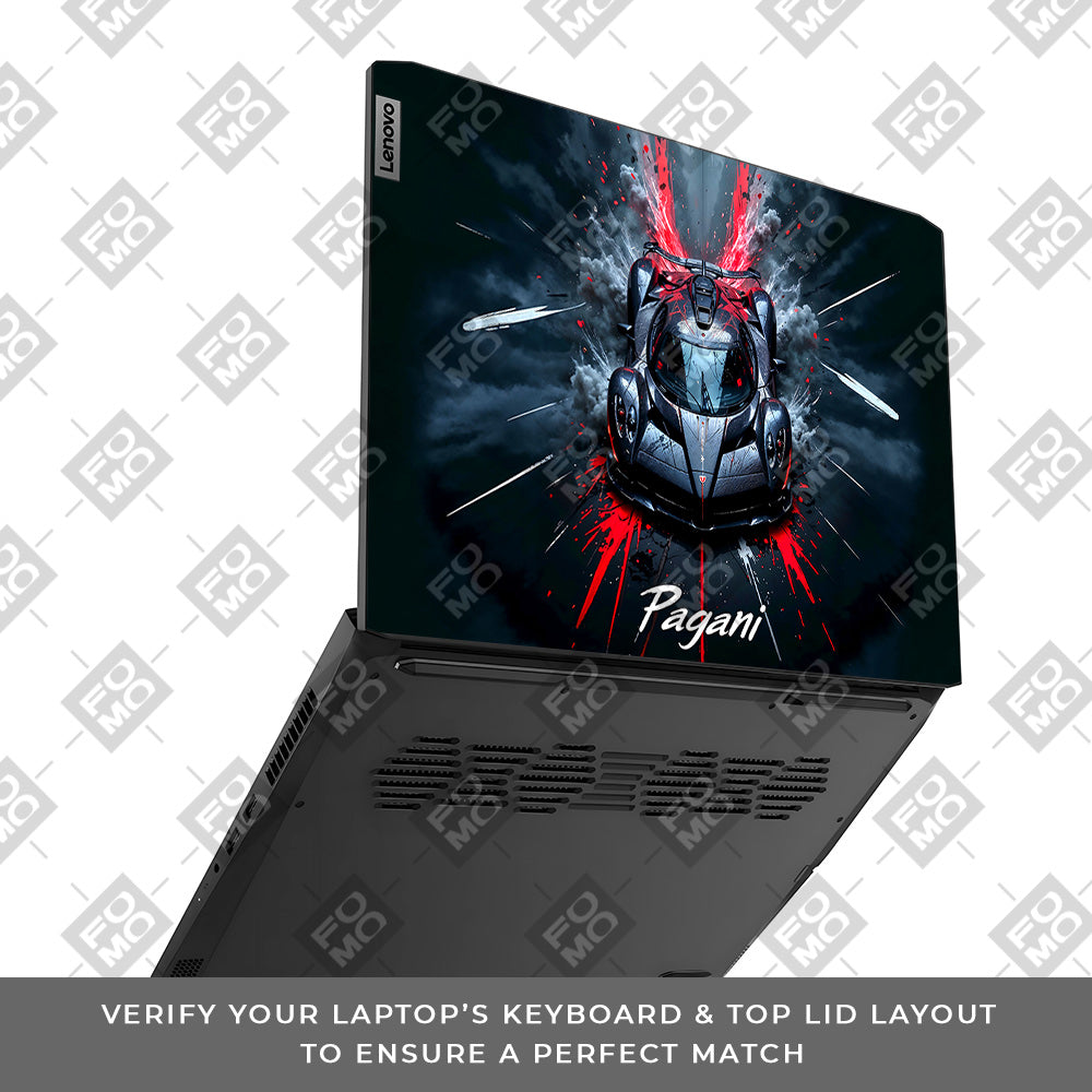 Pagani Midnight Impact Lenovo IdeaPad Gaming 3 15ACH6 and 15IHU6 Laptop Skin