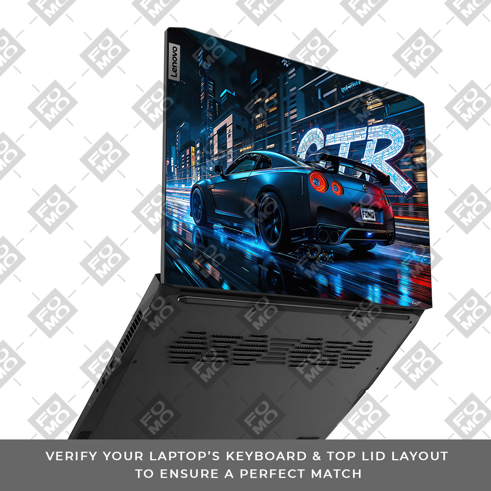 Neon GTR Nights Lenovo IdeaPad Gaming 3 15ACH6 and 15IHU6 Laptop Skin