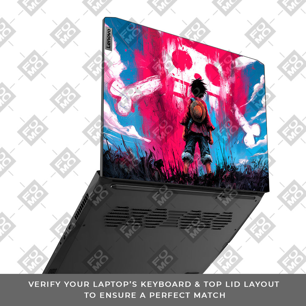 Straw Hat Graffiti One Piece Lenovo IdeaPad Gaming 3 15ACH6 and 15IHU6 Laptop Skin