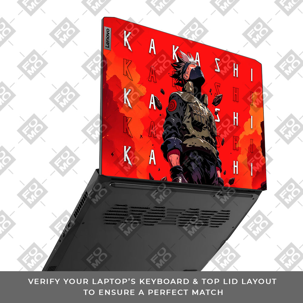 Kakashi Hatake Inferno Lenovo IdeaPad Gaming 3 15ACH6 and 15IHU6 Laptop Skin