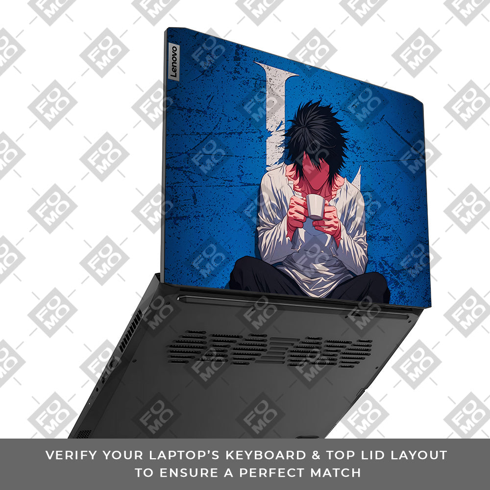 Death Note L Lawliet Lenovo IdeaPad Gaming 3 15ACH6 and 15IHU6 Laptop Skin