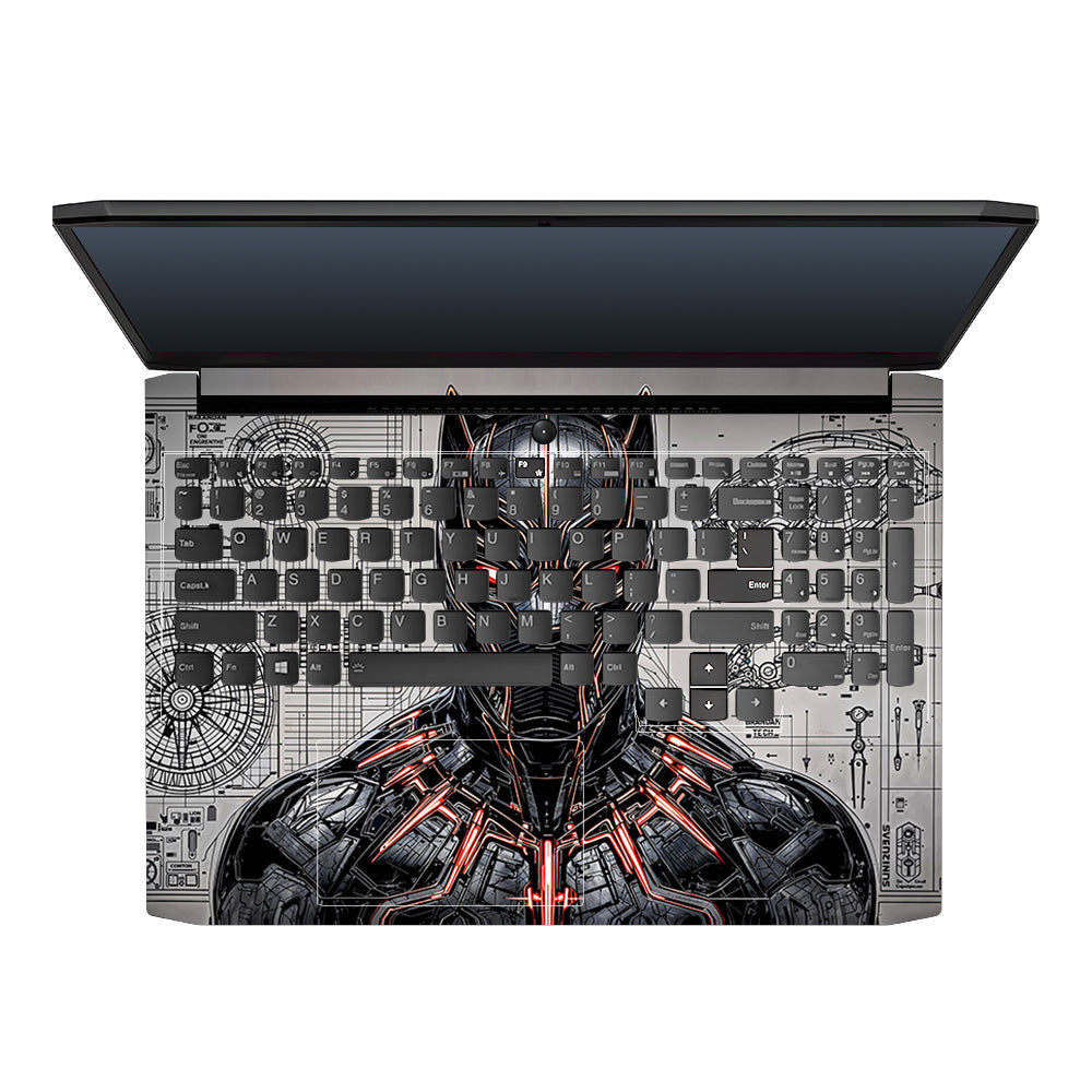 Black Panther Vibranium Tech Lenovo IdeaPad Gaming 3 15ACH6 and 15IHU6 3D Laptop Skin
