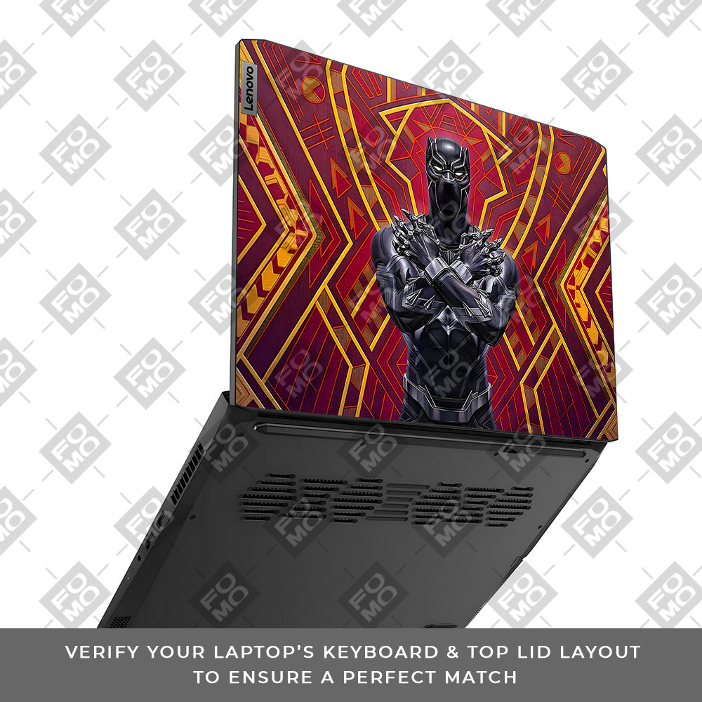 Wakanda Royal Power Lenovo IdeaPad Gaming 3 15ACH6 and 15IHU6 3D Laptop Skin
