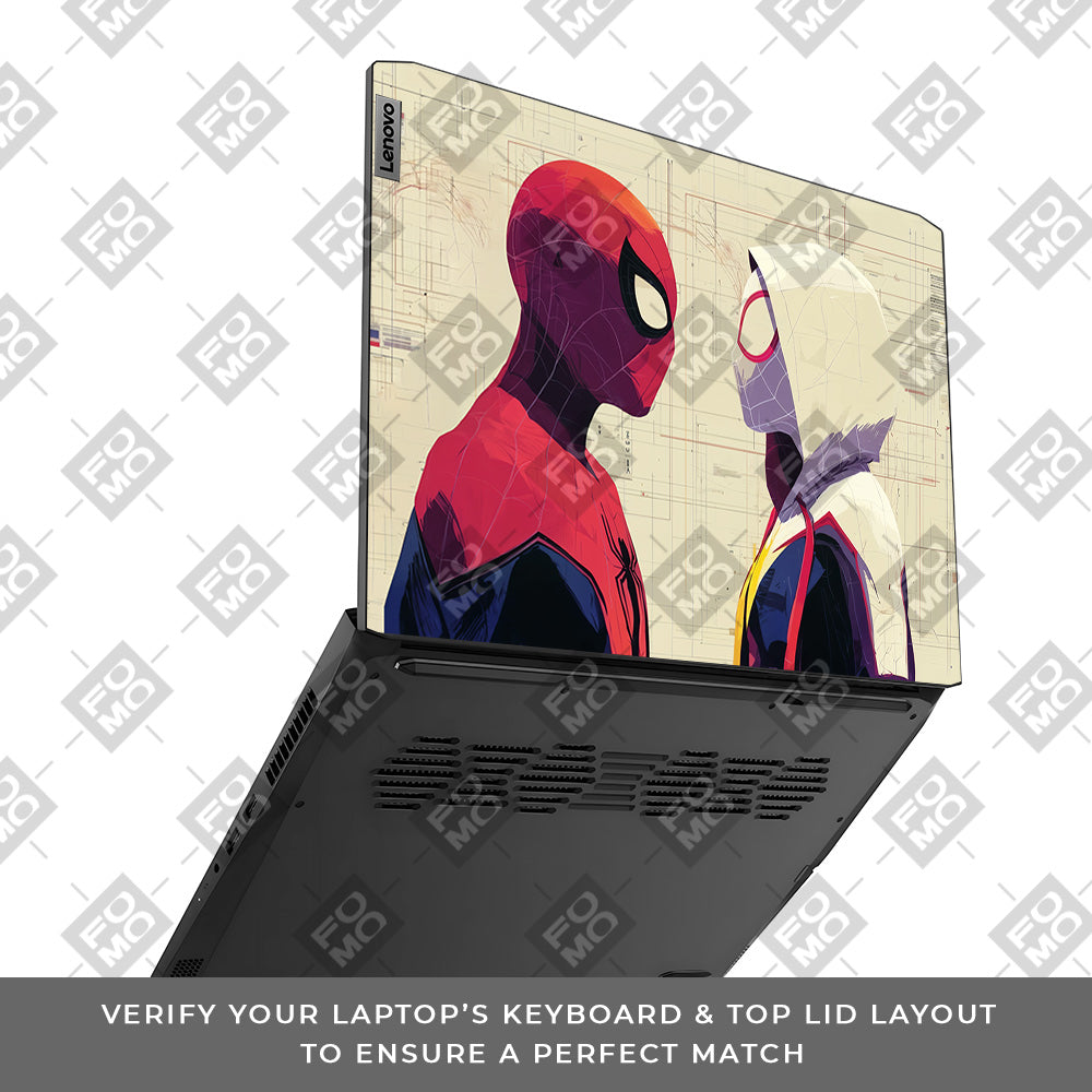 Spider Man X Spider Gwen Lenovo IdeaPad Gaming 3 15ACH6 and 15IHU6 Laptop Skin