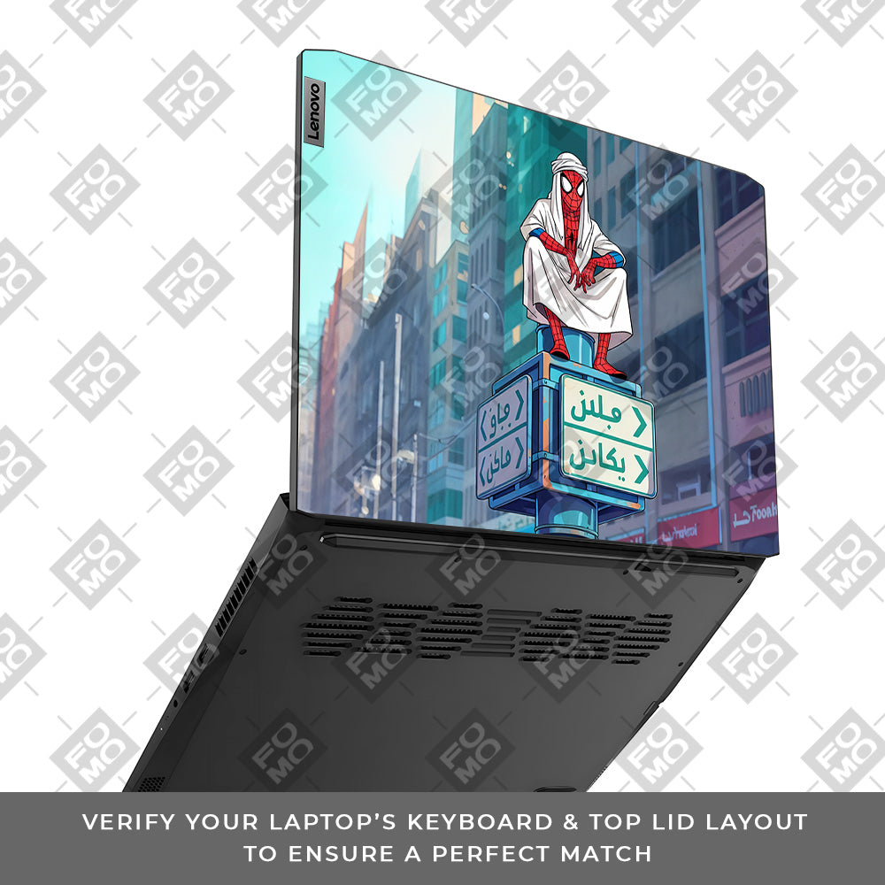 Arabian Spider Man Lenovo IdeaPad Gaming 3 15ACH6 and 15IHU6 Laptop Skin