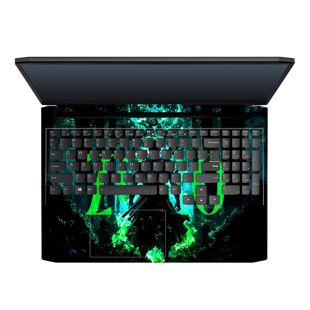 Zoro Green Aura Lenovo IdeaPad Gaming 3 15ACH6 and 15IHU6 Laptop Skin