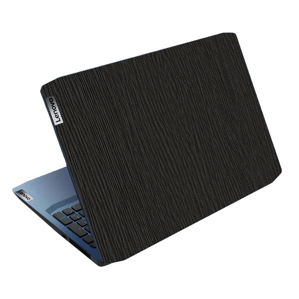 Textured Black Wood Lenovo IdeaPad Gaming 3 15ARH05 and 15IMH05 Laptop Skin
