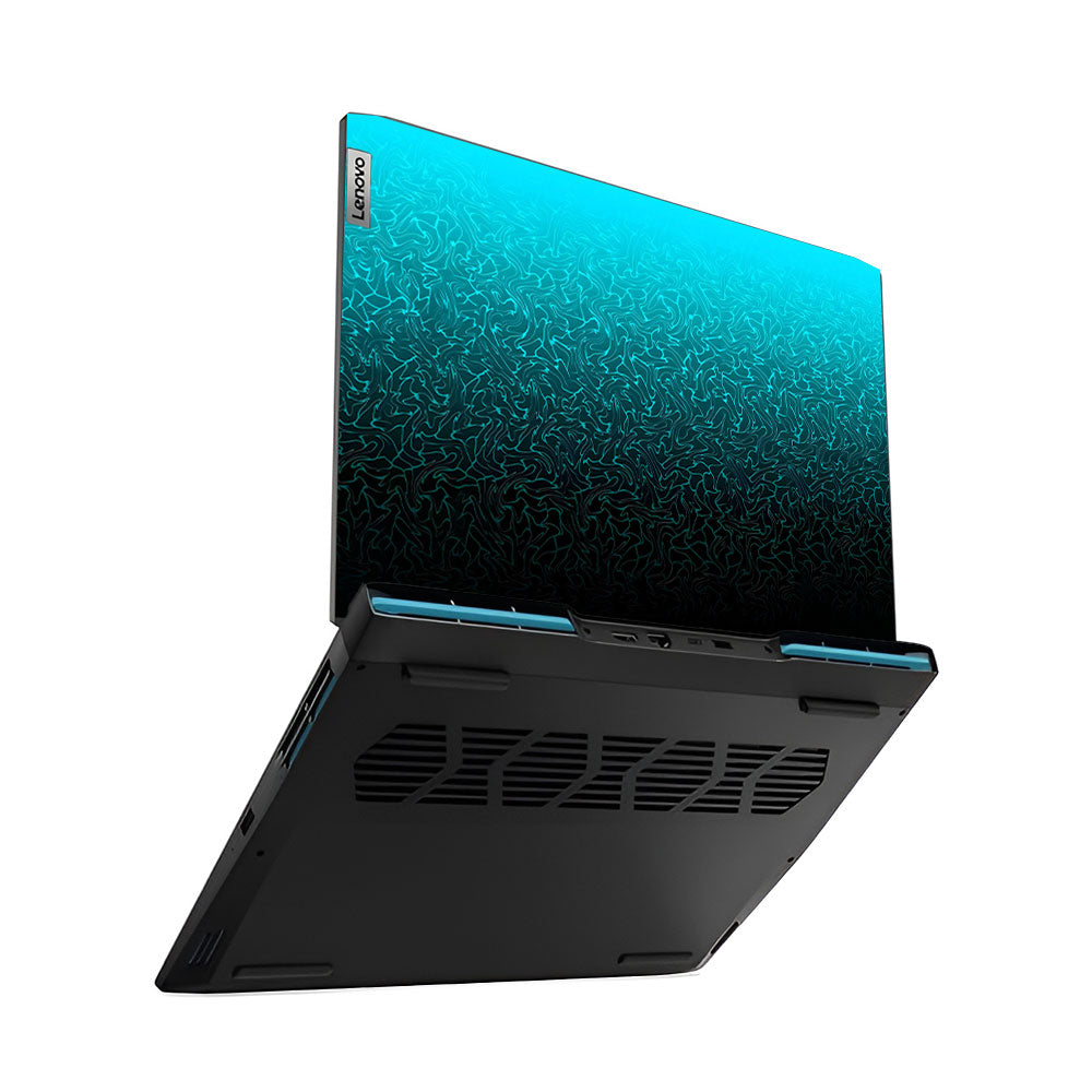 Cyan Blue to Black Gradient Lenovo IdeaPad Gaming 3 15ARH7 and 15IAH7 Laptop Skin