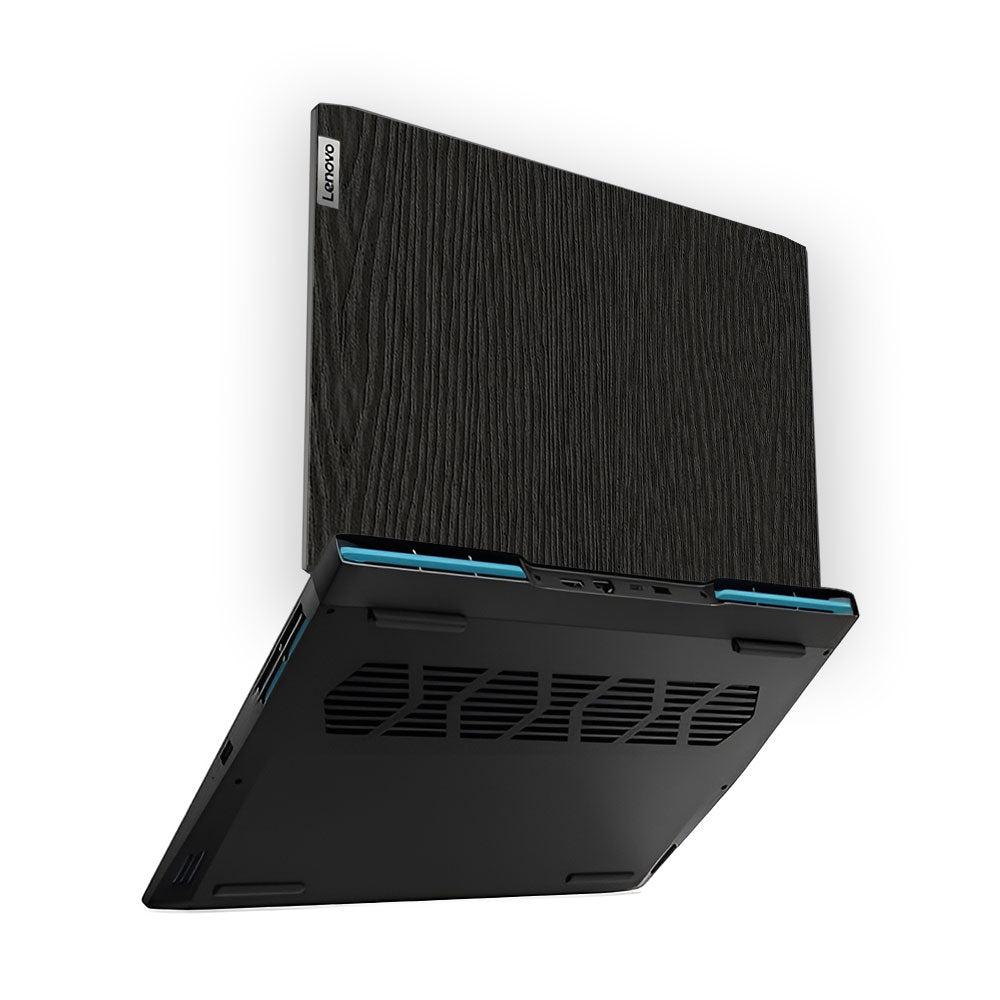 Textured Black Wood Lenovo IdeaPad Gaming 3 15ARH7 and 15IAH7 Laptop Skin