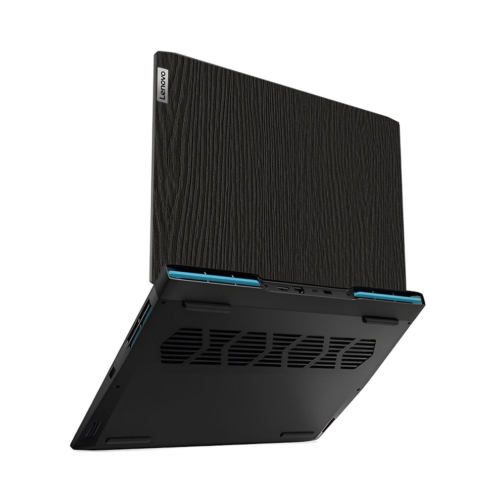 Textured Black Wood Lenovo IdeaPad Gaming 3 15ARH7 and 15IAH7 Laptop Skin