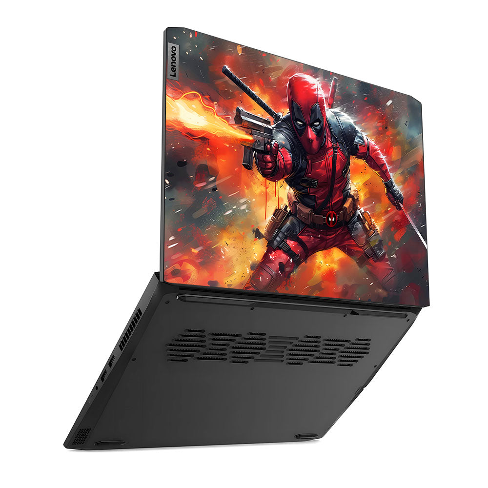 Deadpool in Action Lenovo IdeaPad Gaming 3 15ACH6 and 15IHU6 Laptop Skin