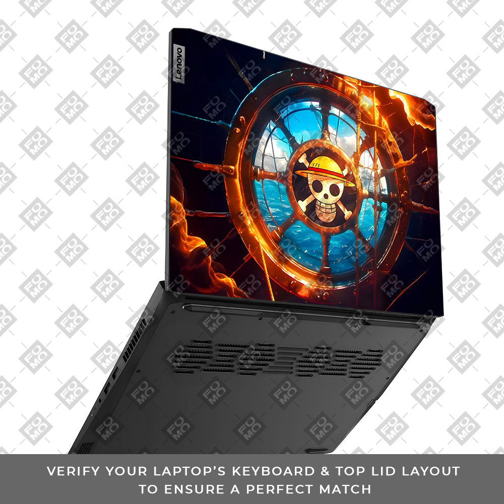 Straw Hat Pirates Emblem Lenovo IdeaPad Gaming 3 15ACH6 and 15IHU6 Laptop Skin