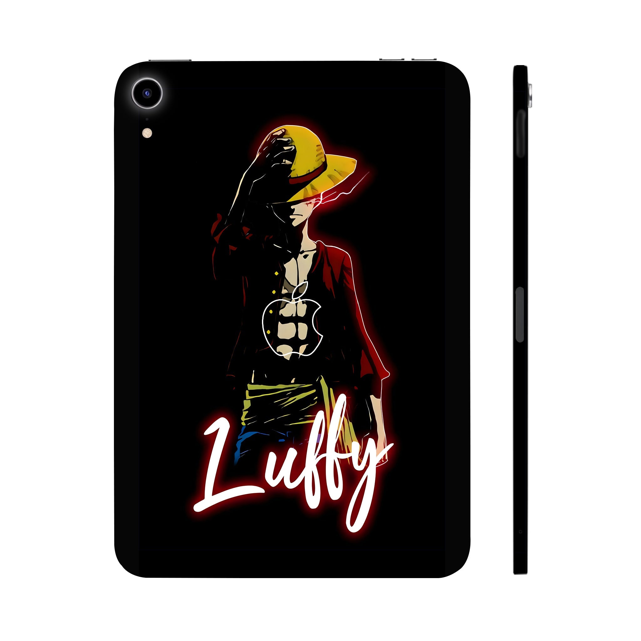 Apple iPad Mini 6th Gen 2021 Luffy in Black Background Anime Tablet Skins