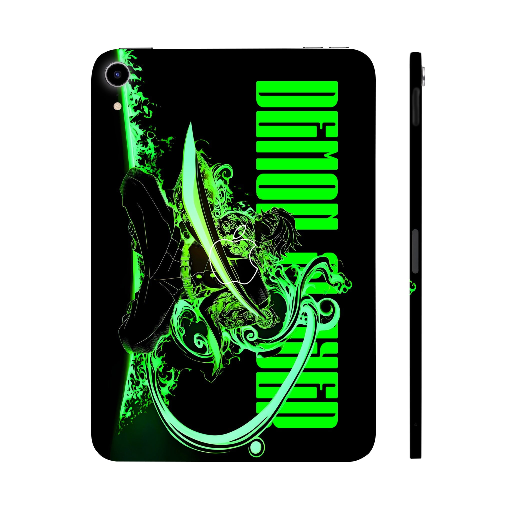 Apple iPad Mini 6th Gen 2021 Tanjiro Green Flame Dance Anime Tablet Skins