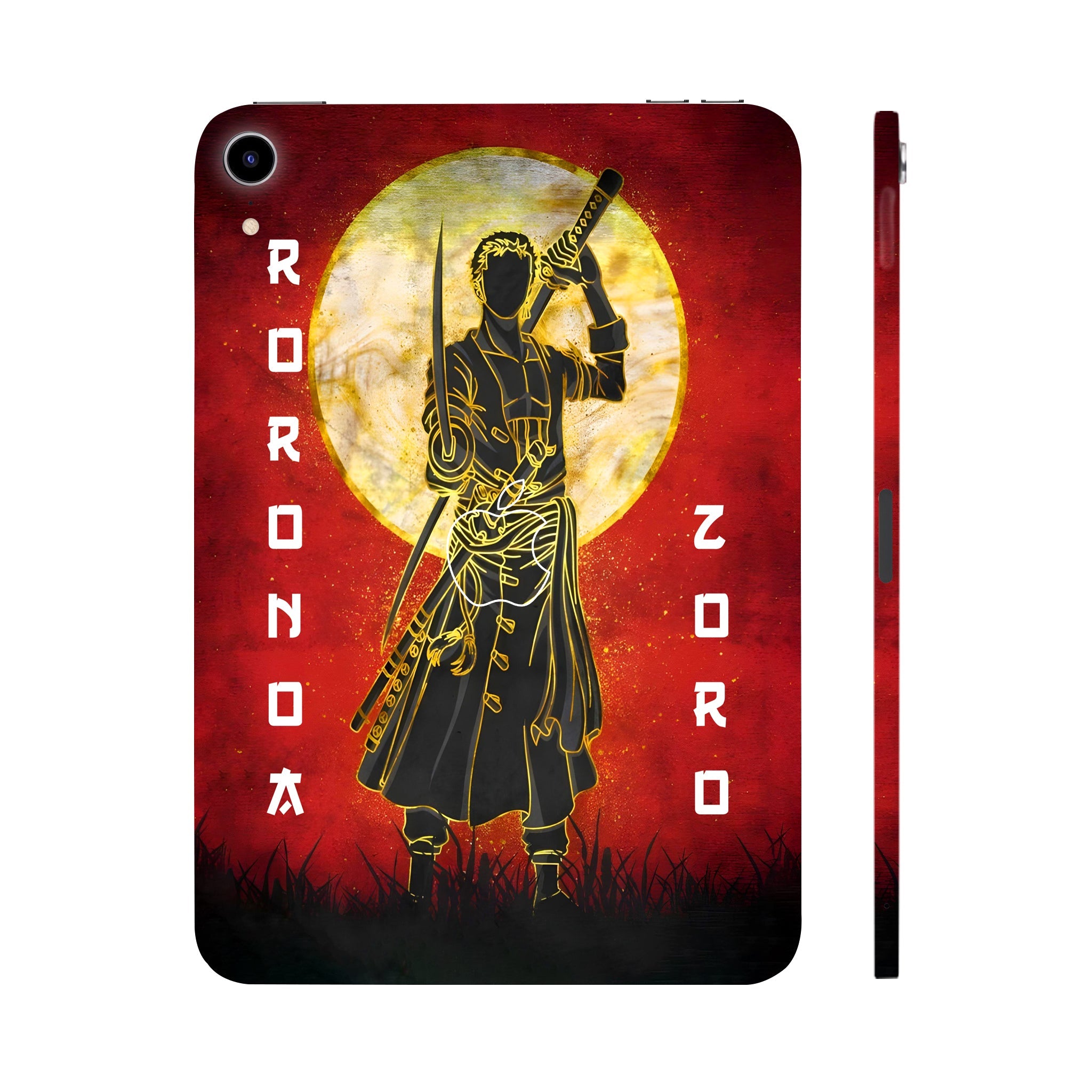 Apple iPad Mini 6th Gen 2021 Roronoa Zoro with Golden Moon Anime Tablet Skins