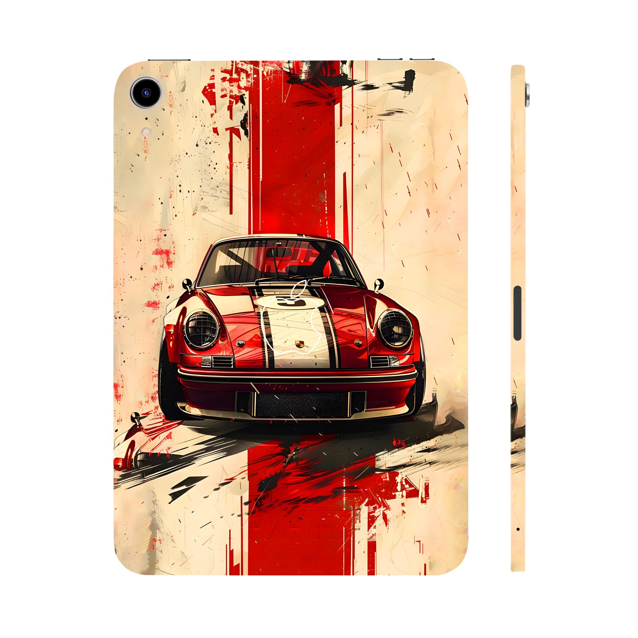 Apple iPad Mini 6th Gen 2021 Classic Red Porsche Cars & Bikes Tablet Skins