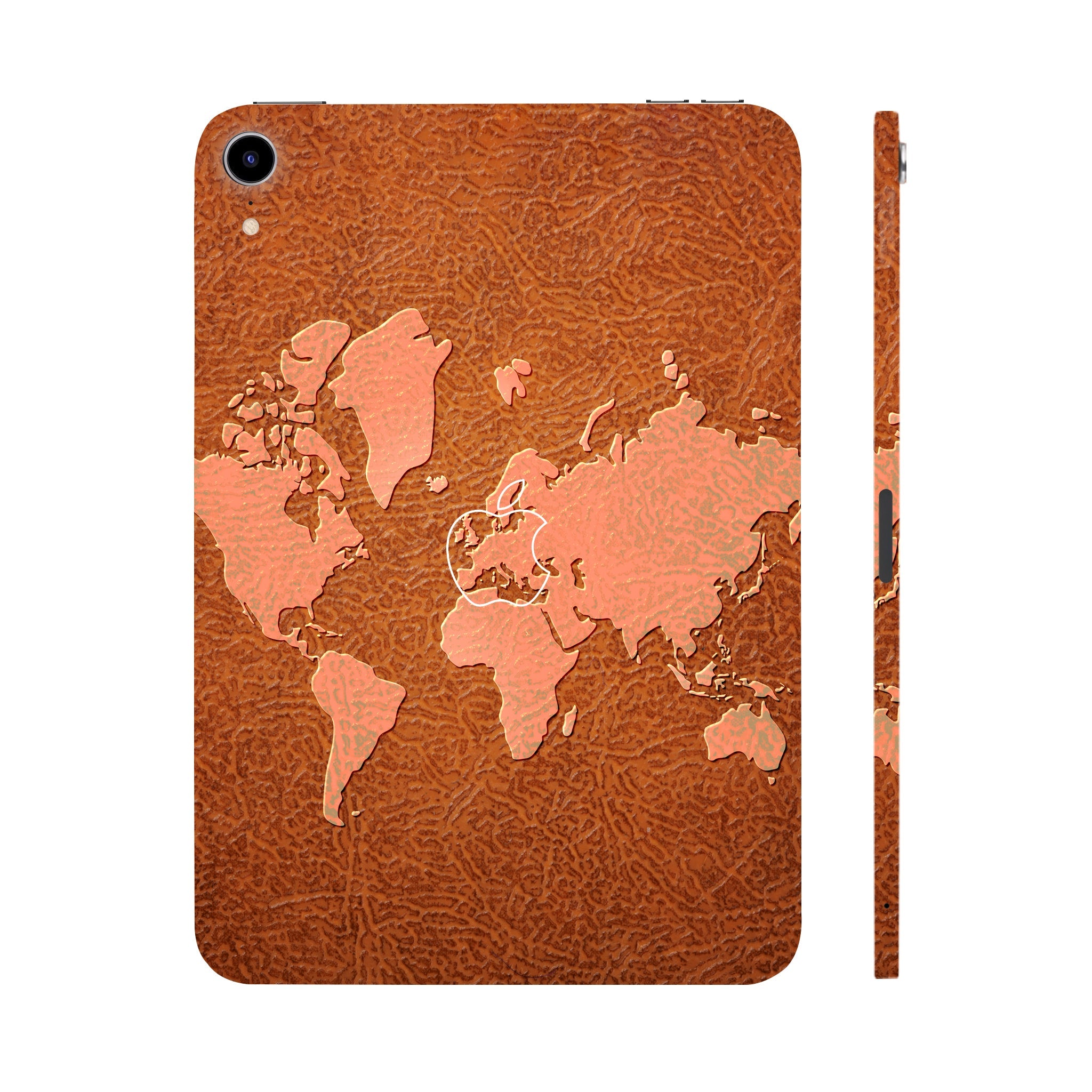 Apple iPad Mini 6th Gen 2021 Brown World Map Tablet Skins