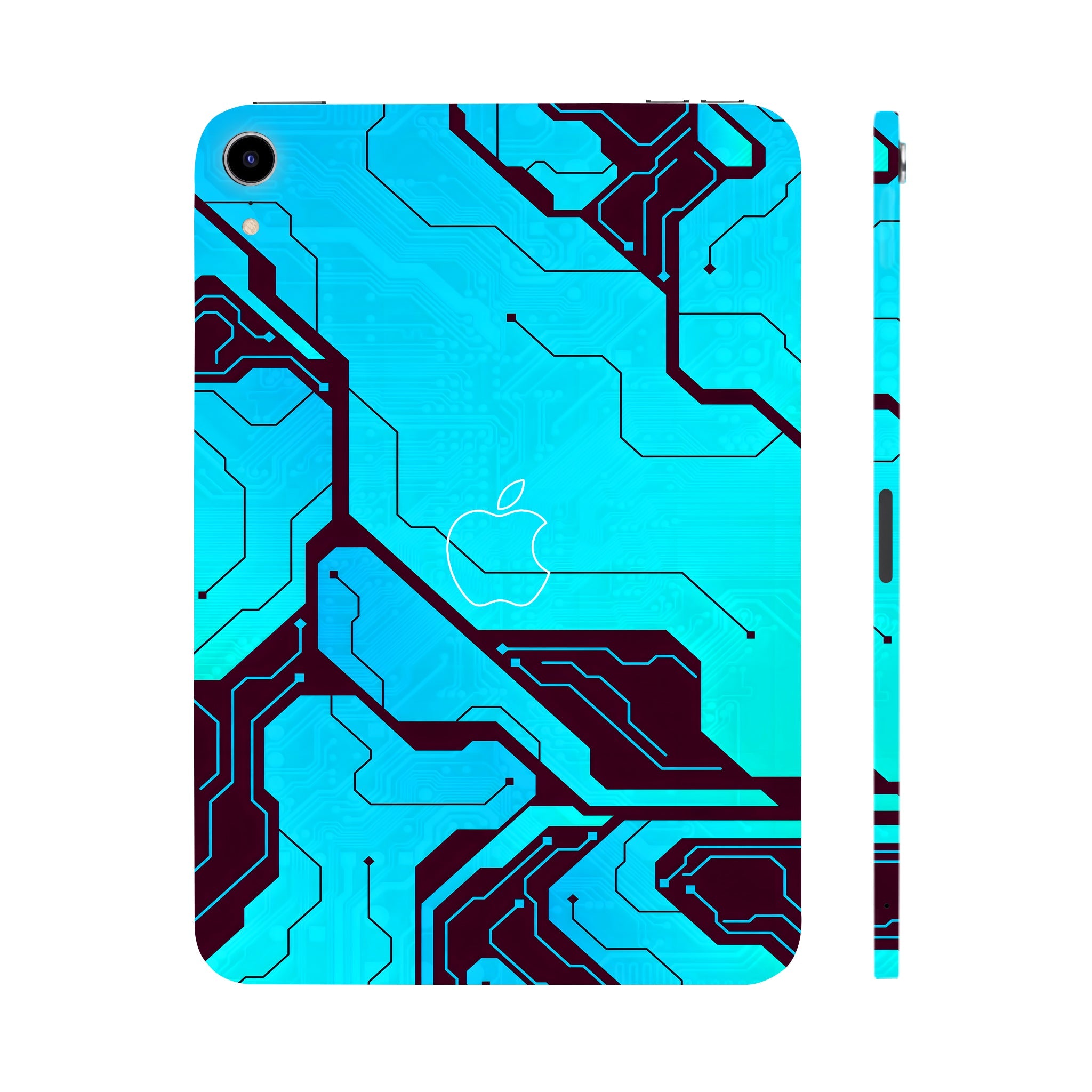 Apple iPad Mini 6th Gen 2021 Blue Circuit Tablet Skins