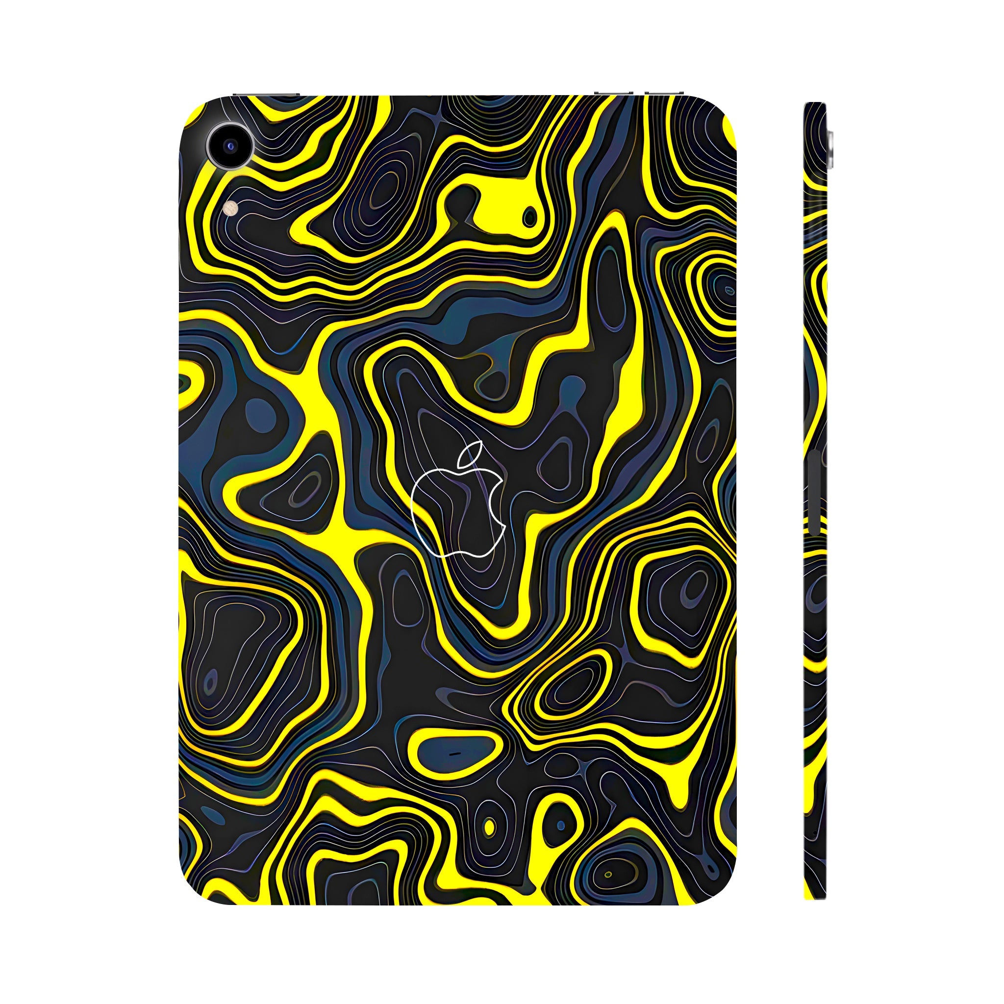 Apple iPad Mini 6th Gen 2021 Neon Lava Contours Tablet Skins