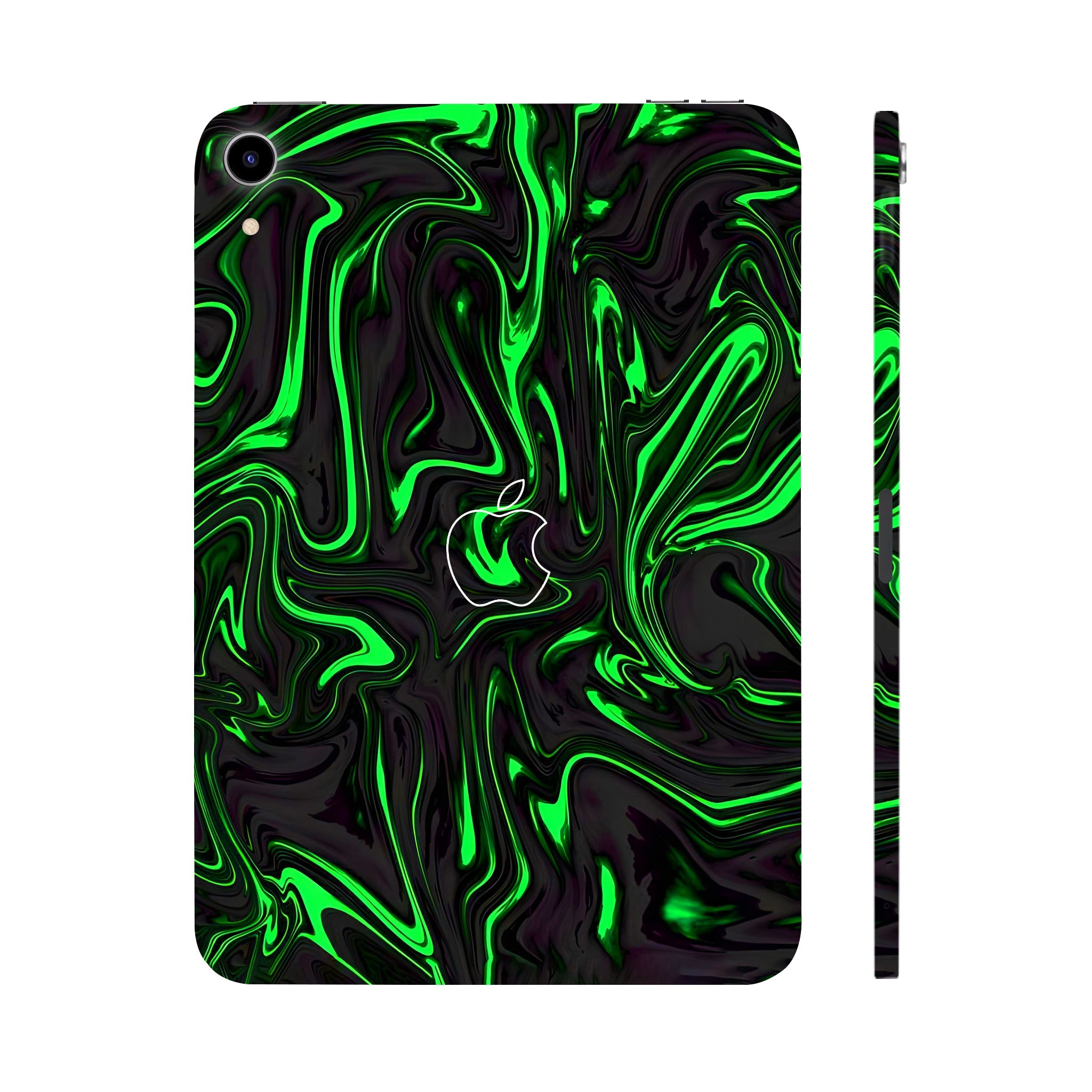 Apple iPad Mini 6th Gen 2021 Green Liquid Pattern Tablet Skins
