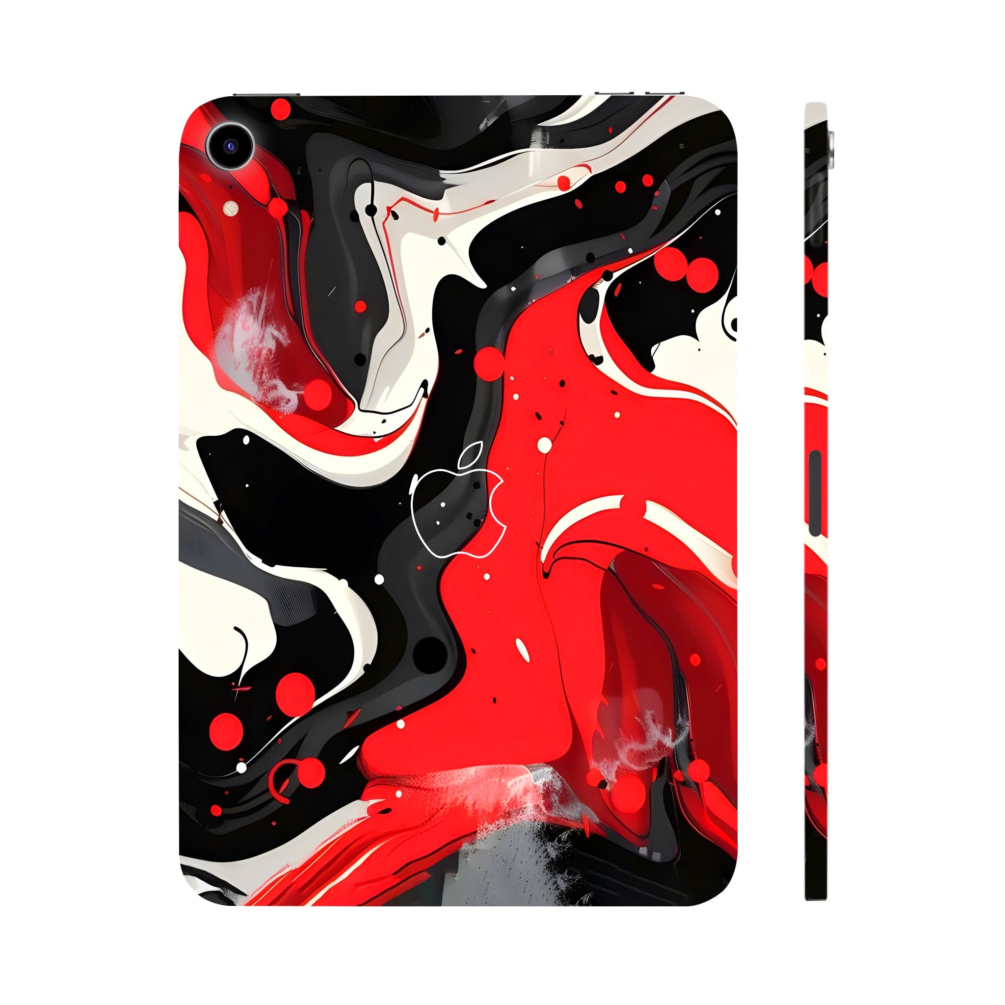 Apple iPad Mini 6th Gen 2021 Scarlet and White Motion Tablet Skins