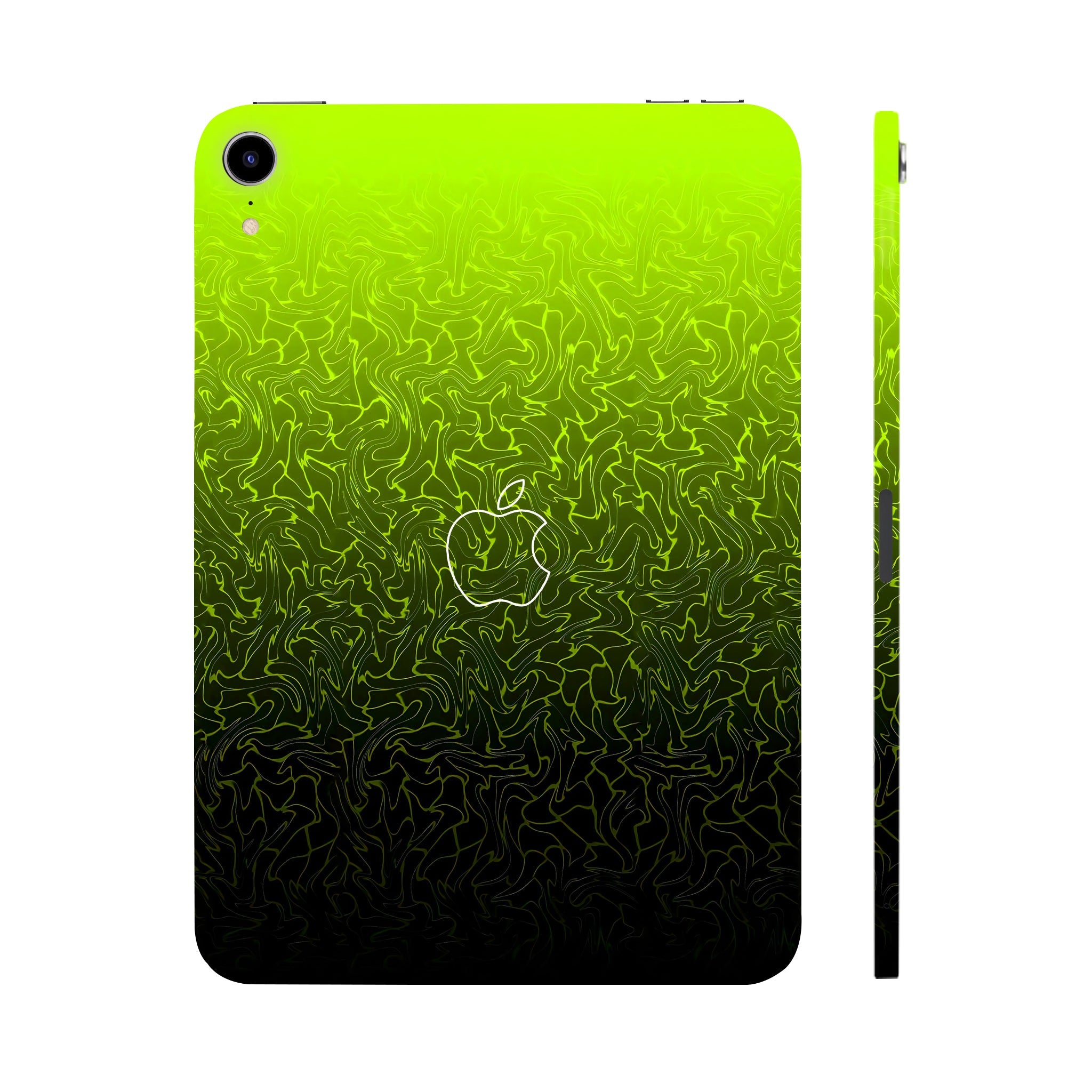 Apple iPad Mini 6th Gen 2021 Lime Yellow to Black Gradient Tablet Skins