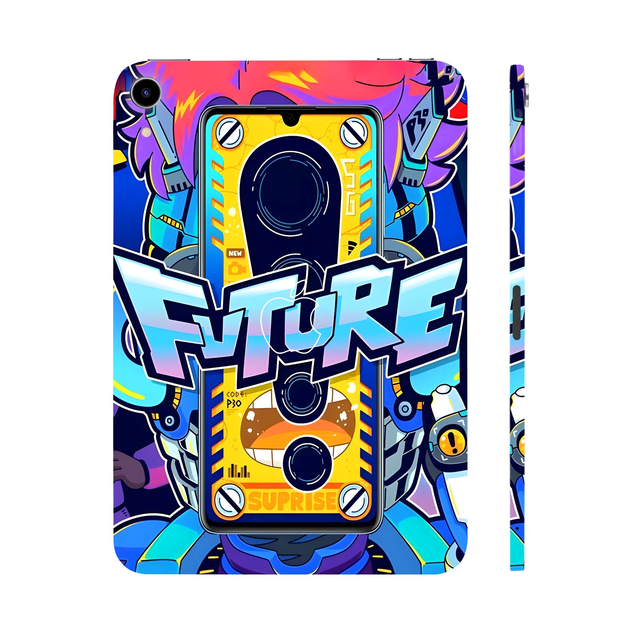 Apple iPad Mini 6th Gen 2021 Futuristic Cyberpunk Tablet Skins