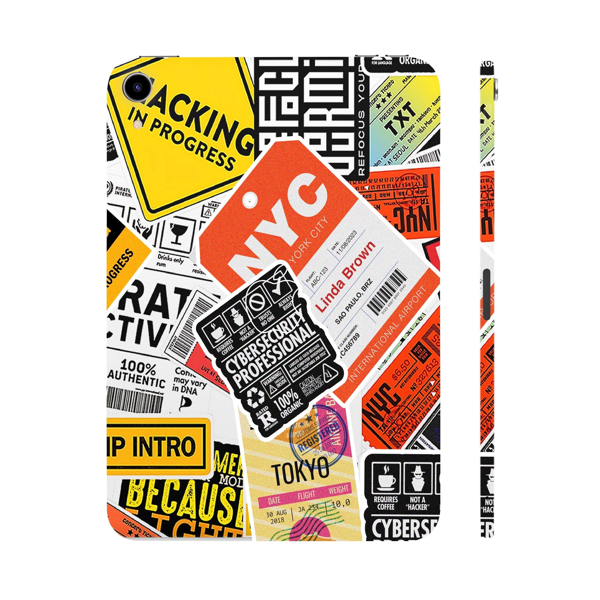 Apple iPad Mini 6th Gen 2021 Tech Aesthetic Sticker Collage Tablet Skins