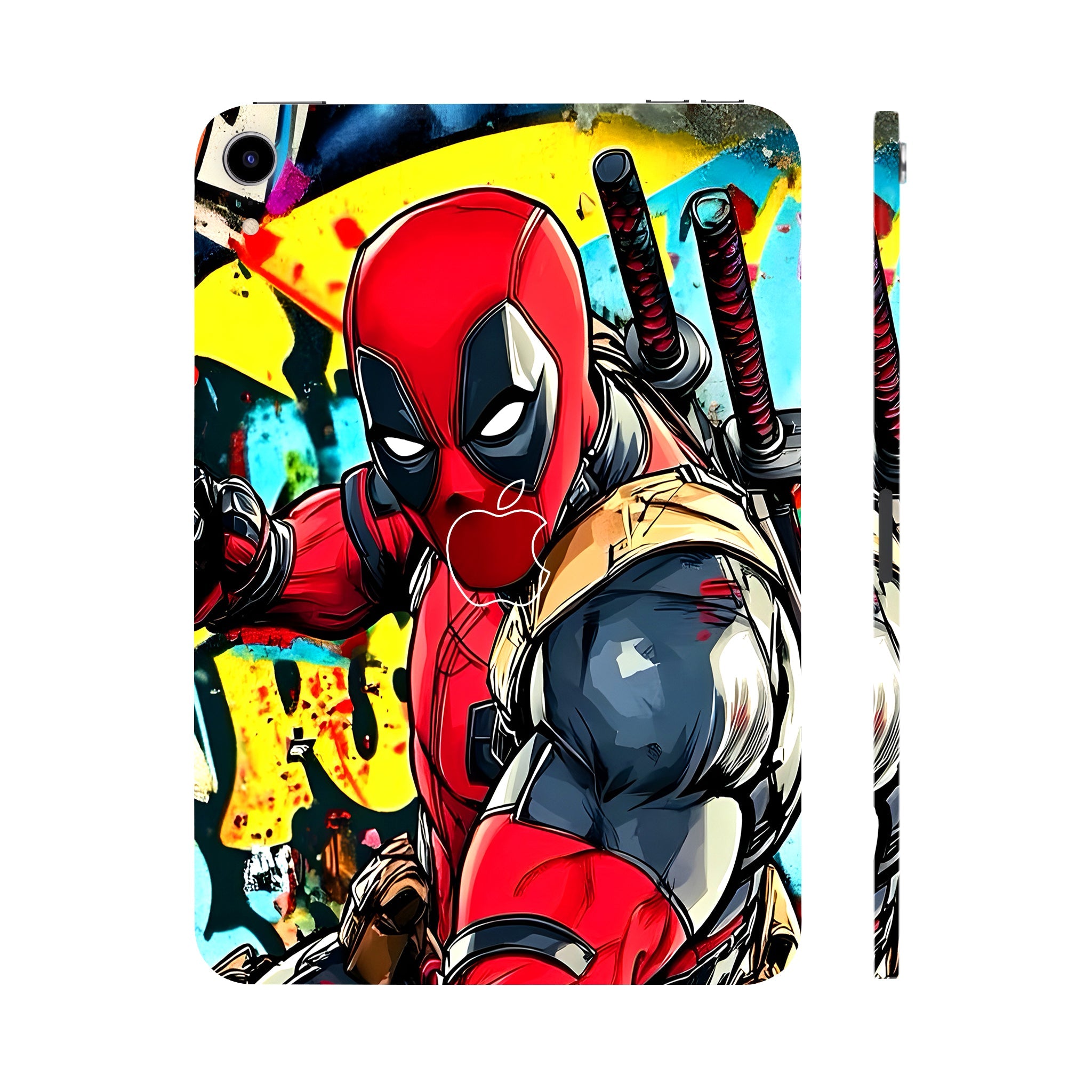Apple iPad Mini 6th Gen 2021 Deadpool Graffiti Style Movies Tablet Skins