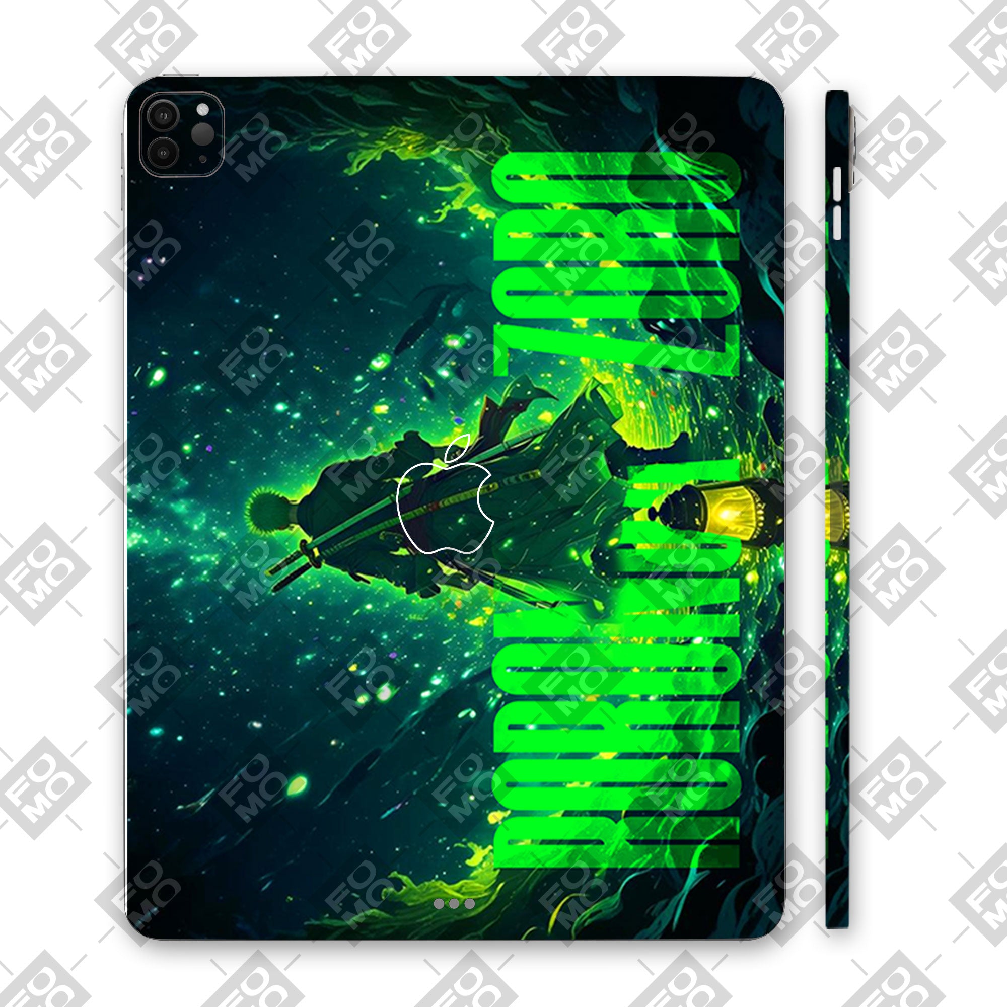 Apple iPad Pro 11 2020 Roronoa Zoro Green Fury Anime Tablet Skins