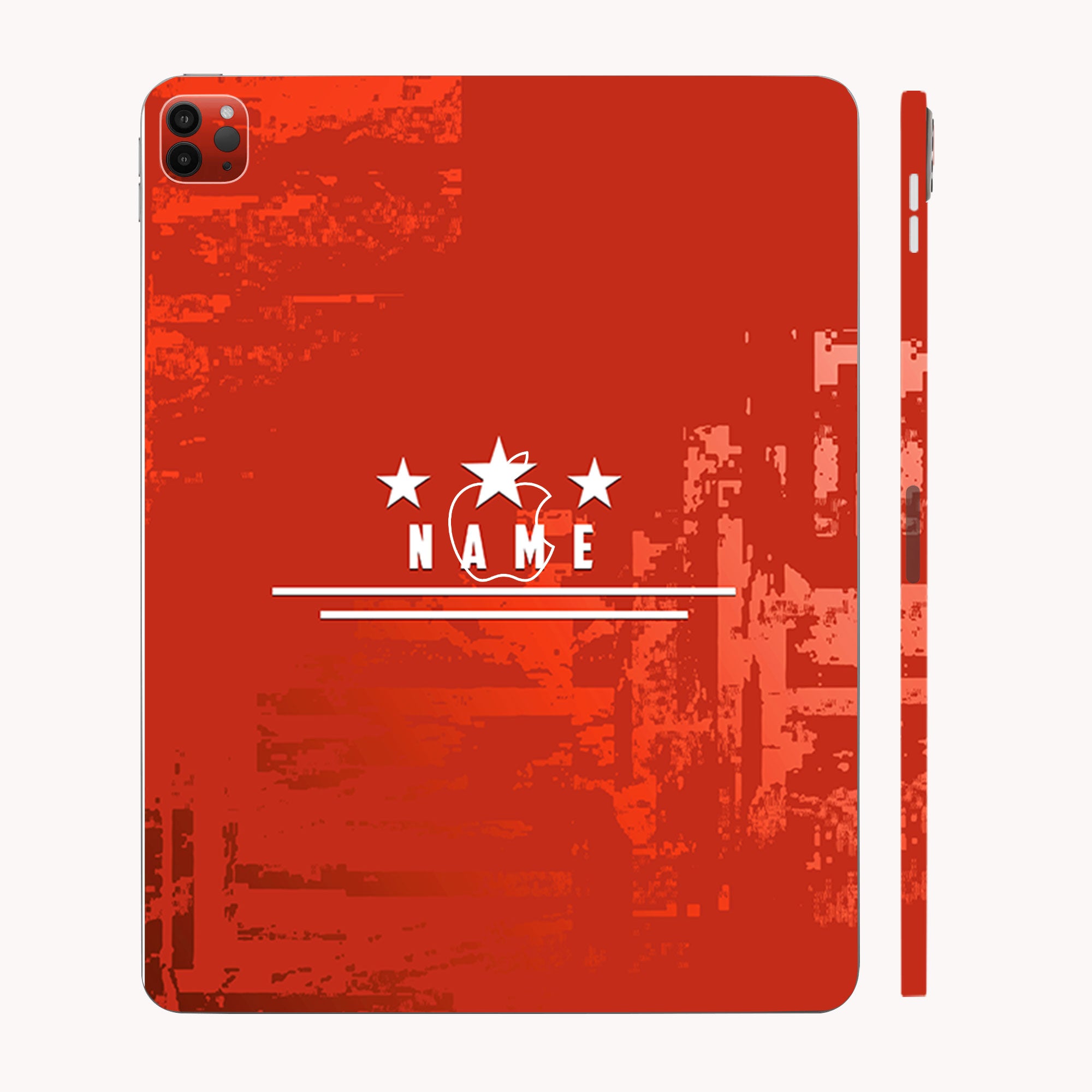 Apple iPad Pro 11 M1 2021 Star Red with Name Tablet Skins