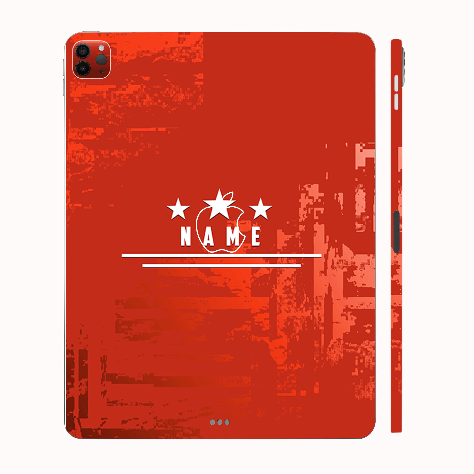 Apple iPad Pro 11 M2 2022 Star Red with Name Tablet Skins